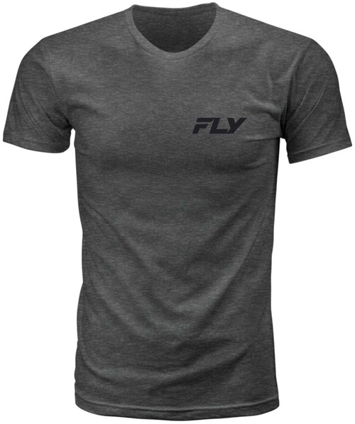 FLY RACING Fly Freeride Tee Grey Lg 354-0410L