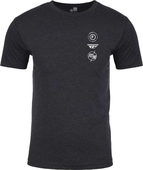 FLY RACING Fly Atom Tee Black Md 354-0318M