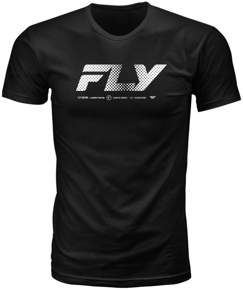 FLY RACING Fly Worldwide Tee Black Md 354-0406M