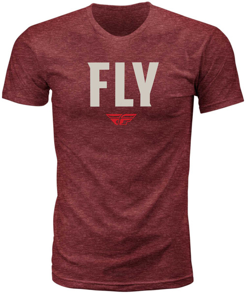 FLY RACING Fly Wfh Tee Red Heather Sm 352-0152S