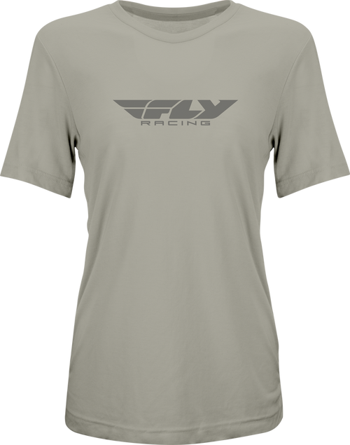 FLY RACING Women'S Fly Origin Corp Tee Stone Heather 2X 356-01012X