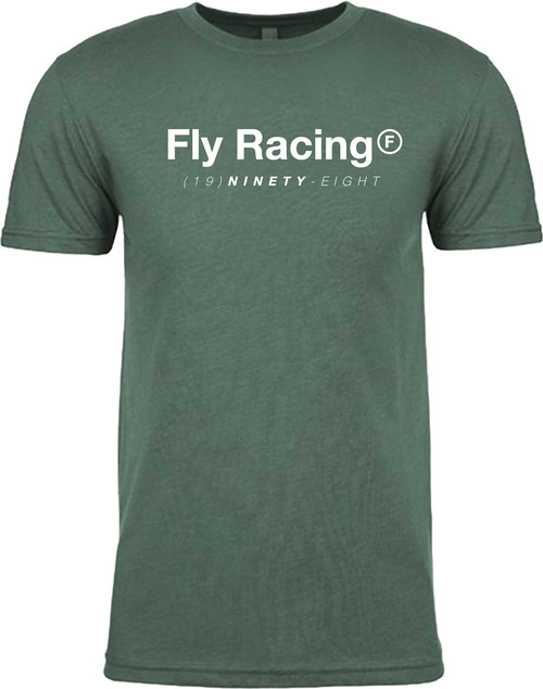 FLY RACING Fly Trademark Tee Forest Green Heather 2X 354-03152X