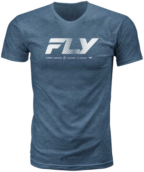 FLY RACING Fly Worldwide Tee Blue Sm 354-0408S