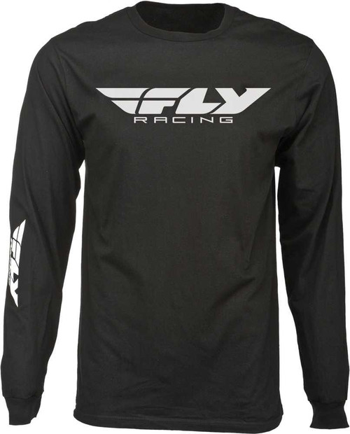 FLY RACING Fly Corporate Long Sleeve Tee Black Lg 352-4140L