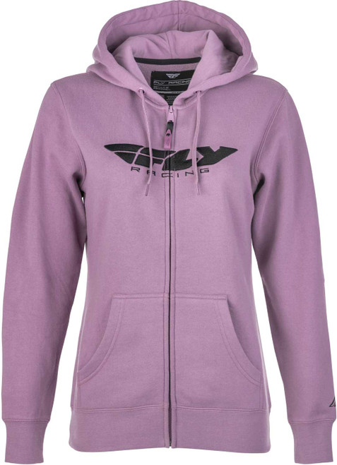 FLY RACING Women'S Fly Corporate Zip Up Hoodie Mauve Md 358-0062M
