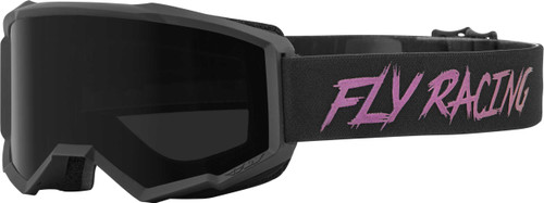 FLY RACING Zone W/C Goggle Black/Fusion W/Dark Smoke Hydrophoc Lens 37-51671