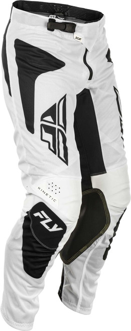 FLY RACING Kinetic Mesh Sym Pants White/Black Sz 30 379-32030