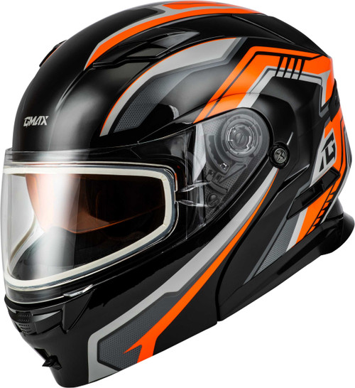 GMAX Md-01S Transistor Snow Helmet Orange/Black Md M20139285