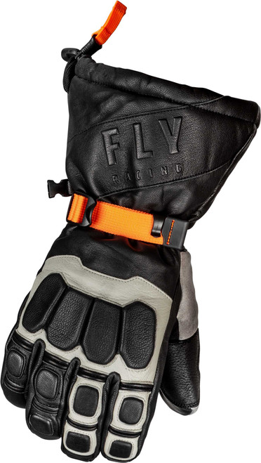 FLY RACING Glacier Gloves Black/Grey/Orange Md 363-3942M