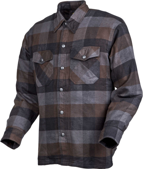 SCORPION EXO Covert Moto Flannel Black/Brown/Grey 2X 13603-7