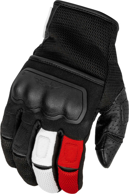 FLY RACING Coolpro Force Gloves Black/White/Red Xl 476-4127X