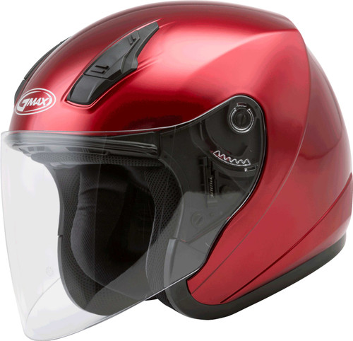 GMAX Of-17 Open-Face Helmet Candy Red 2X G317098N
