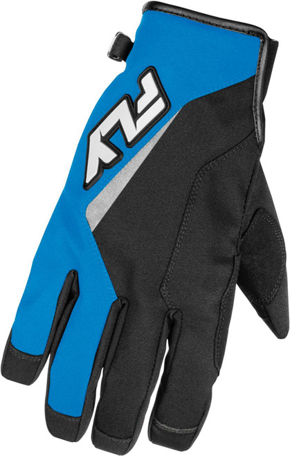 FLY RACING Title Gloves Blue/White Lg 371-056L
