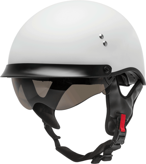 GMAX Hh-65 Half Helmet Full Dressed Matte White Lg H9650206