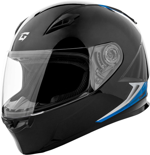GMAX Ff-49 Syth Helmet Black/Blue Md F1498135