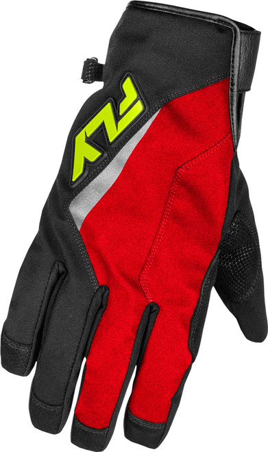 FLY RACING Title Long Gloves Red/Black/Hi-Vis 2X 371-06172X