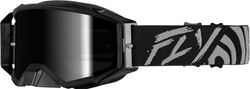 FLY RACING Zone Elite Goggle Grey/Black W/ Black Mirror/Smoke Lens 37-5516