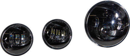 HARDDRIVE Led Headlight/Passing Lamp Set Black 820-0366