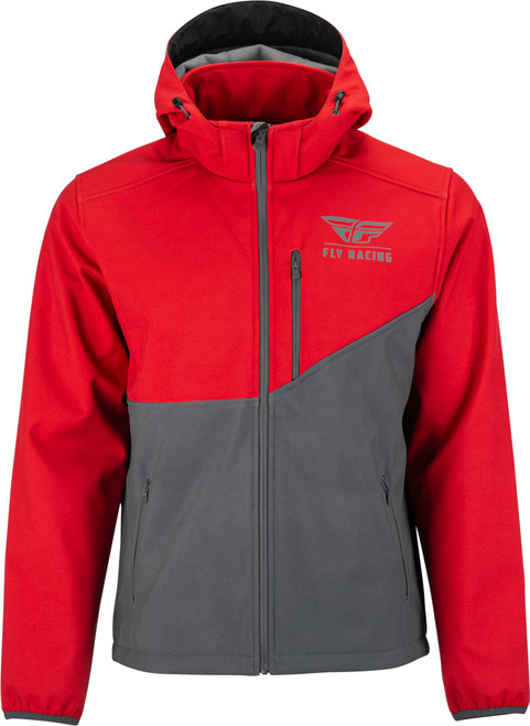 FLY RACING Checkpoint Jacket Grey/Red 3X 354-63843X