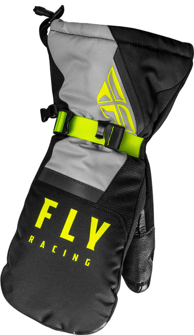 FLY RACING Cascade Mittens Black/Grey/Hi-Vis Xl 363-3931X