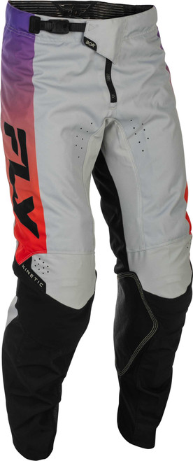 FLY RACING Kinetic Pants Grey/Red/Purple/Black Sz 30 379-43330