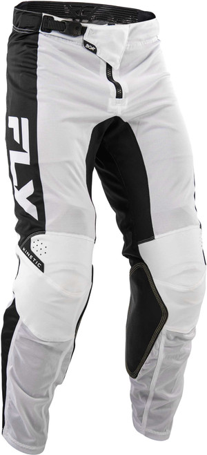 FLY RACING Kinetic Mesh Pants White/Black Sz 30 380-32030