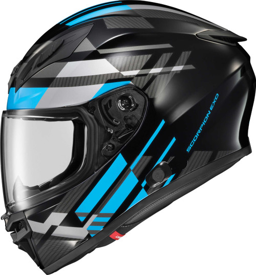 SCORPION EXO Exo-R430 Full-Face Helmet Paradox Light Blue Sm 43-1043