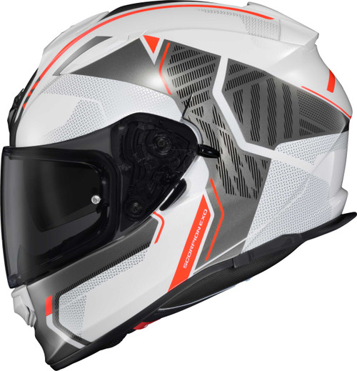 SCORPION EXO Ryzer Full-Face Helmet Switch White/Grey Xl RYZ-1236