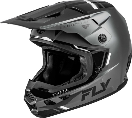 FLY RACING Kinetic Verdict Helmet Grey/Black/White Xs 73-8720XS