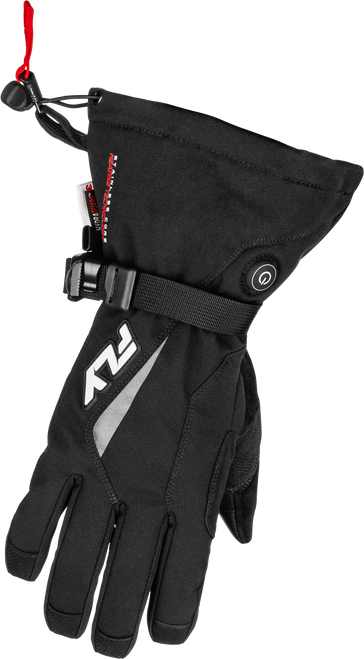 FLY RACING Title Heated Gauntlet Gloves Black Xs 476-2941XS