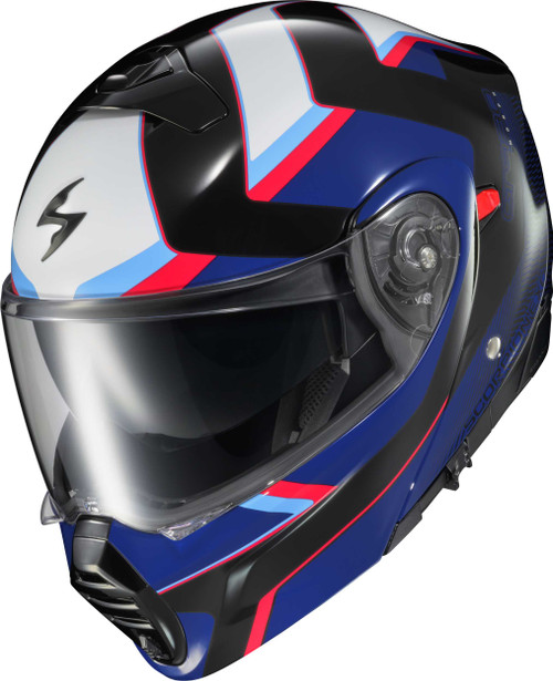 SCORPION EXO Exo-Gt930 Transformer Helmet Morph Blue/Red Sm 93-1413