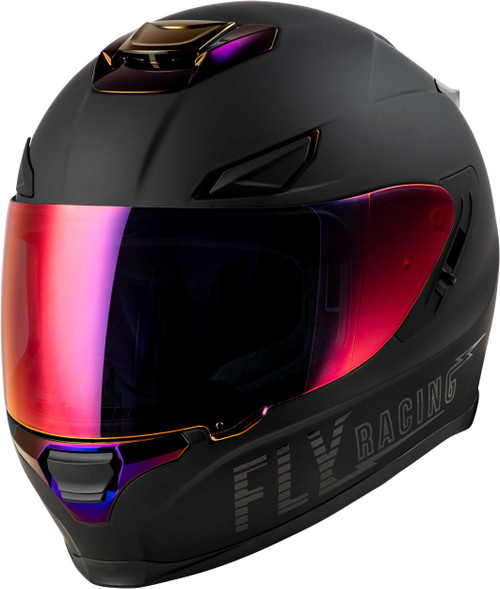 FLY RACING Sentinel Recon Helmet Matte Black/Purple Chrome Md 73-8429M