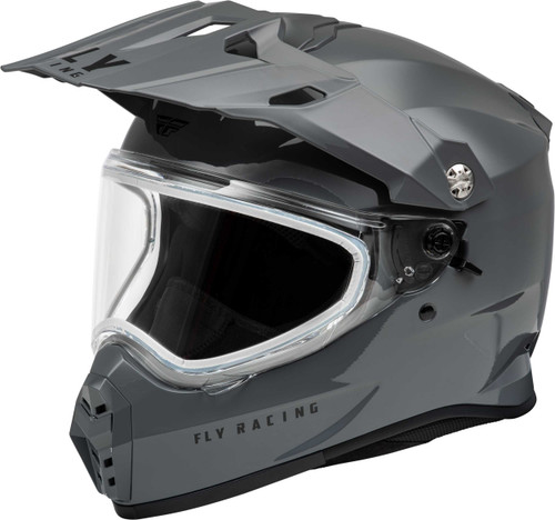 FLY RACING Trekker Cw Solid Helmet Dual Shld Grey 2X 73-313632X