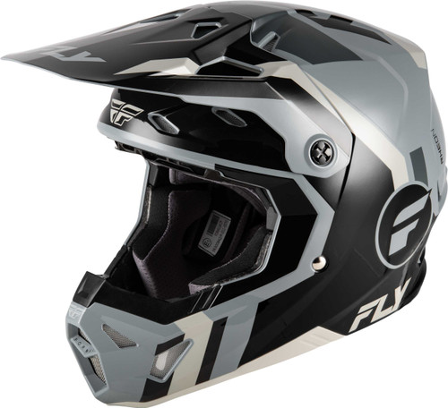FLY RACING Formula Cp Seal Helmet Black/Grey/Light Grey Md 73-0040M