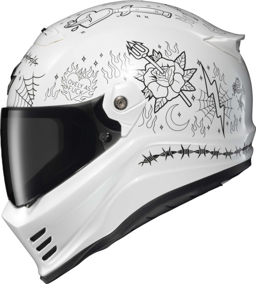 SCORPION EXO Covert Fx Full Face Helmet The Litas 2 White 2X CFX-1057