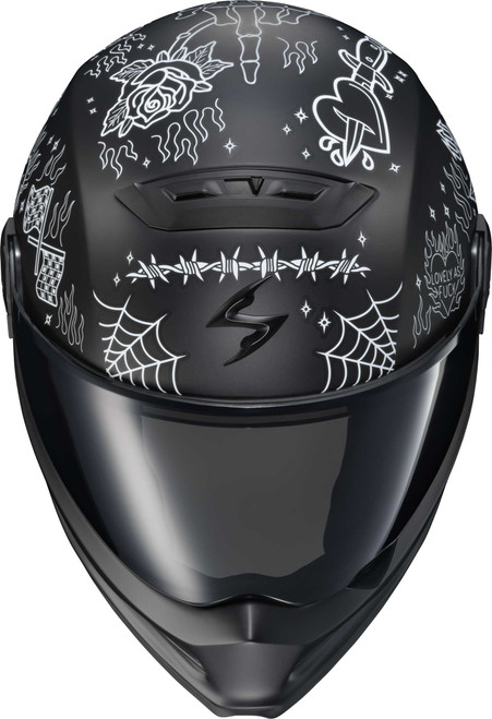 SCORPION EXO Covert Fx Full Face Helmet The Litas 2 Black Lg CFX-1015
