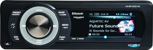 AQUATIC AV Bluetooth Usb/Mp3 Media Player Sirius/Xm Ready AQ-MP-5UBT-HS