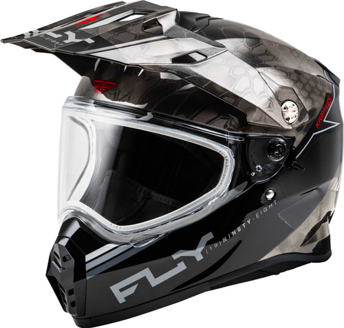 FLY RACING Trekker Cw Conceal Helmet Dual Shld Black/Grey/White Xs 73-31357XS