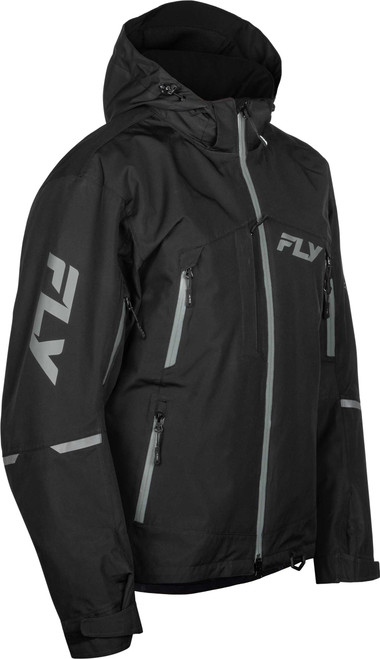 FLY RACING Incline Jacket Black/Grey Lg 470-4106L