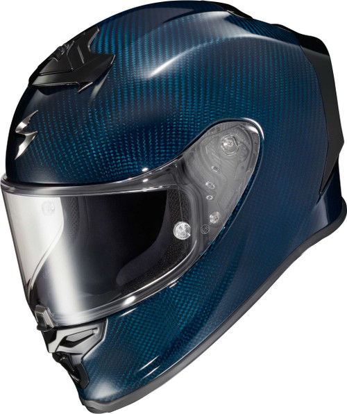 SCORPION EXO Exo-R1 Air Full Face Helmet Carbon Blue Sm R1C-0203