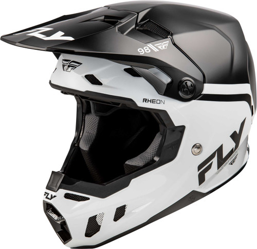 FLY RACING Formula Cc Objective Helmet Black/White Xl 73-4349X