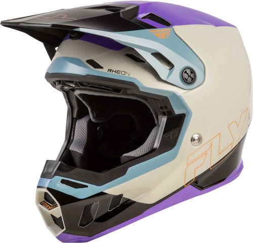 FLY RACING Formula Cc Glide Helmet Purple/Stone/Black 2X 73-43552X