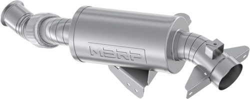 MBRP Single Slip-On Turbo Back W/ 3" Perf. Muff W/ Cat. Conv. AT-9223PT
