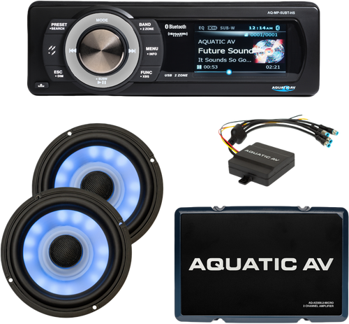 AQUATIC AV Ultra Harley Package `98-13 Flt/Flh AQ-UHP3