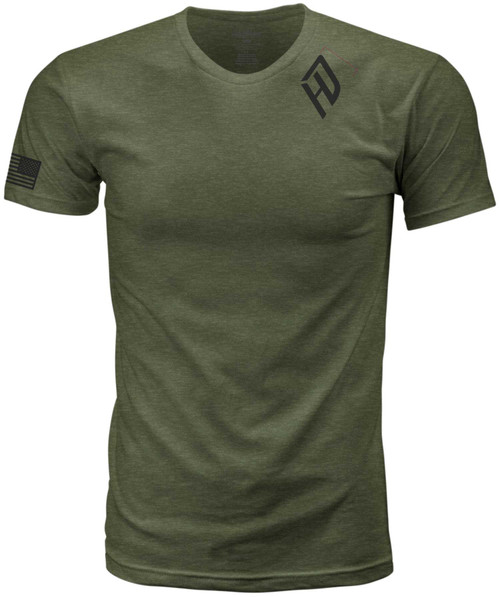 HARDDRIVE Harddrive Emblem Tee Olive Green/Black 2X 800-02082X