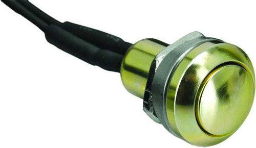 HARDDRIVE Mini Push Button Switch Gold 370339