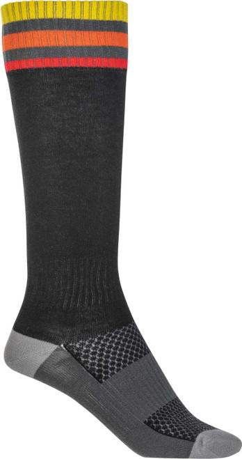 FLY RACING Youth Mx Socks Thin Black 350-0540Y