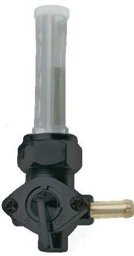 HARDDRIVE Petcock 13/16" Bung Right Spigot Black 011404
