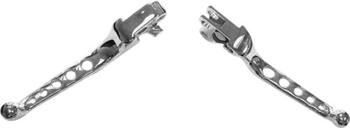 HARDDRIVE 5-Hole Lever Set Chrome Big Twin 96-06 Xl 96-03 053520