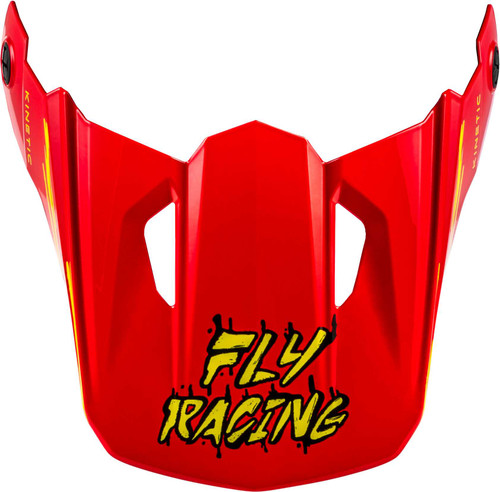 FLY RACING Yth Kinetic Surge Helmet Visor Black/Red/Yellow Ys-Yl 73-8726VY